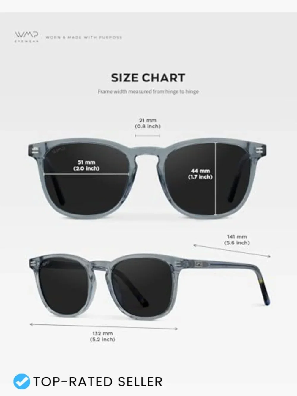 Men's Polarized Square Sunglasses – Retro Classic Acetate UV400 Protection